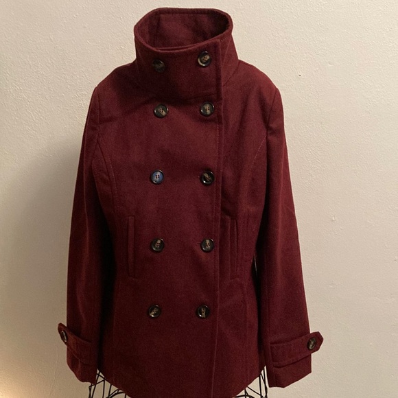 Burgundy jackets with brown buttons! - Picture 1 of 5